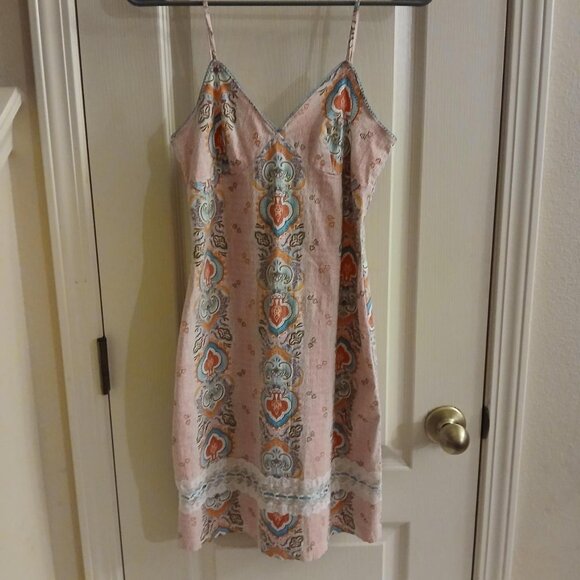 Anchor Blue Dresses & Skirts - Anchor Blue Brand 90s Y2K Retro Vintage Boho Pink Slip Mini Dress Size Small